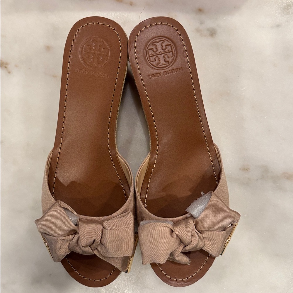 Tory Burch Penny Wedge Slide Size 9